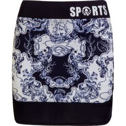 Spódniczka SPORTALM CHILL. Niebieskie spódniczki damskie Sportalm, z nadrukiem, z jersey, krótkie, mini. Za 620,00 zł.