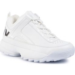 Sneakersy DKNY - Dani K2920147 White. Białe półbuty damskie DKNY, ze skóry ekologicznej. Za 599,00 zł.