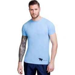 T-shirt NICODEMO TSNS000014. Niebieskie t-shirty męskie Giacomo Conti, na lato, m, z aplikacjami, z bawełny. Za 79,00 zł.