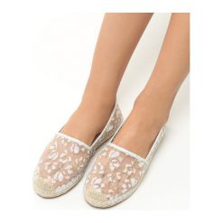 Tomsy damskie: Białe Espadryle Cleo
