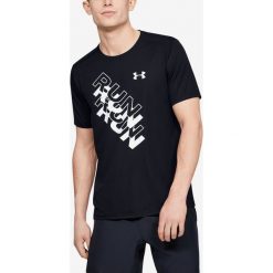 Under Armour International Run Day GX Koszulka Czarny. Czarne podkoszulki męskie Under Armour, s, z nadrukiem, z poliesteru, z krótkim rękawem. Za 171,95 zł.