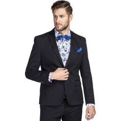 Marynarka ABELE MACS000143. Czarne marynarki męskie Giacomo Conti, m, bez wzorów, z elastanu, eleganckie. Za 599,00 zł.