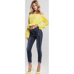 Granatowe Jeansy Implicate. Niebieskie jeansy damskie marki other, s. Za 69,99 zł.