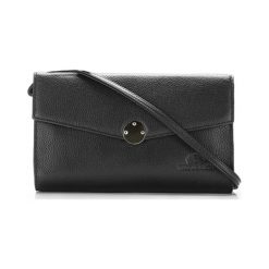 Torebki klasyczne damskie: Skórzana torebka w kolorze czarnym – (S)25 x (W)15 x (G)3 cm