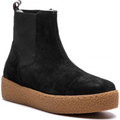 Sztyblety MARC O'POLO - 809 14915001 300 Black 990. Czarne buty zimowe damskie Marc O'Polo, ze skóry ekologicznej. Za 549,00 zł.