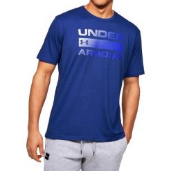Under Armour Team Issue Wordmark SS Tee 1329582-449. Niebieskie t-shirty męskie Under Armour, l, bez wzorów, bez kołnierzyka. W wyprzedaży za 89,99 zł.