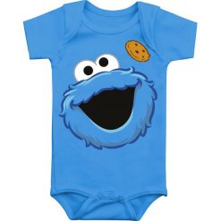 Body niemowlęce: Ulica Sezamkowa Cookie Monster Body niebieski