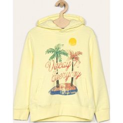 Pepe Jeans - Bluza dziecięca Chase 128-180 cm. Żółte bluzy chłopięce Pepe Jeans, z nadrukiem, z elastanu, bez rękawów, z kapturem. Za 259,90 zł.