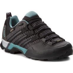 Buty adidas - Terrex Scope Gtx W GORE-TEX CM7476 Carben/Cblack/Ashgrn. Czarne buty sportowe damskie Adidas, bez wzorów, ze skóry ekologicznej, sportowe, do biegania, adidas terrex, gore-tex. W wyprzedaży za 449,00 zł.