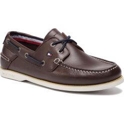 Mokasyny TOMMY HILFIGER - Classic Leather Boatshoe FM0FM02102 Coffee Bean 212. Pomarańczowe mokasyny męskie TOMMY HILFIGER, ze skóry, eleganckie. W wyprzedaży za 459,00 zł.