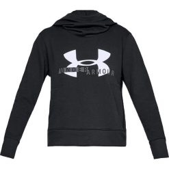 Under Armour Rival Fleece Logo Hoodie 1321185-001. Czarne bluzy damskie Under Armour, l, bez wzorów, z bawełny, bez rękawów, bez kaptura. W wyprzedaży za 149,99 zł.