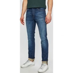 Jack & Jones - Jeansy Tim. Niebieskie jeansy męskie Jack & Jones, z aplikacjami. W wyprzedaży za 239,90 zł.