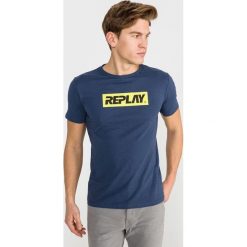 Replay Koszulka Niebieski. Niebieskie podkoszulki męskie Replay, xxl, z nadrukiem, z bawełny, z krótkim rękawem. Za 188,95 zł.