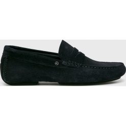 Tommy Hilfiger - Mokasyny. Szare mokasyny męskie TOMMY HILFIGER, bez wzorów, ze skóry, z okrągłym noskiem, bez zapięcia. Za 579,90 zł.