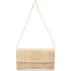 Torebki klasyczne damskie: Skórzana torebka w kolorze szarobrązowym – 25 x 14 x 4 cm