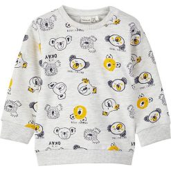 Bluza "Hemund" w kolorze szarym. Szare bluzy niemowlęce name it boys, bez wzorów, z bawełny, bez rękawów, bez kaptura. W wyprzedaży za 35,95 zł.