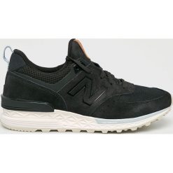 New Balance - Buty WS574PMD. Czarne buty sportowe damskie New Balance, bez wzorów, ze skóry, sportowe. W wyprzedaży za 329,90 zł.