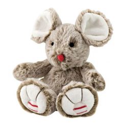 Przytulanki i maskotki: Przytulanka „Myszka” w kolorze jasnobrązowym – (W)19 cm