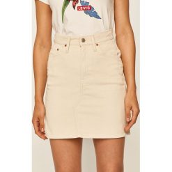 Levi's - Spódnica. Białe spódniczki damskie Levi's®, na co dzień, s, bez wzorów, z elastanu, casualowe, z podwyższonym stanem, mini, proste. W wyprzedaży za 199,90 zł.