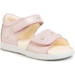 Sandały GEOX - B S.Alul G. A B021YA 00044 C8172 S Lt Rose. Różowe sandały dziewczęce Geox, ze skóry, bez zapięcia. W wyprzedaży za 209,00 zł.