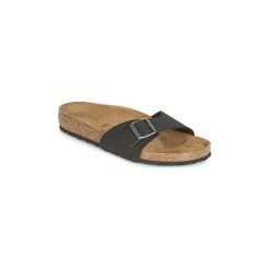 Klapki Birkenstock MADRID. Pomarańczowe kapcie męskie Birkenstock, bez wzorów. Za 259,00 zł.