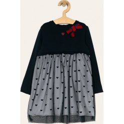 Blukids - Sukienka dziecięca 80-98 cm. Niebieskie sukienki dziewczęce Blukids, bez wzorów, z elastanu, casualowe, z długim rękawem, długie, maxi, proste. Za 79,90 zł.
