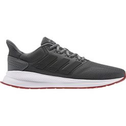 Szare Buty biegowe adidas Runfalcon M EE8153. Szare buty sportowe męskie Adidas, z gumy, bez zapięcia, do biegania. W wyprzedaży za 249,00 zł.