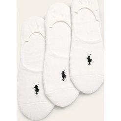 Polo Ralph Lauren - Stopki (3-pack). Białe skarpetki damskie Polo Ralph Lauren, bez wzorów, z elastanu. Za 69,90 zł.