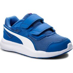 Sneakersy PUMA - Escaper Mesh V Ps 190326 07 Blue/White/Ribbon Red. Niebieskie półbuty dziewczęce Puma, na rzepy. W wyprzedaży za 129,00 zł.