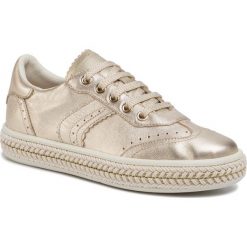 Espadryle GEOX - D Leelu' B D02FFB 0KYNF C2005 Gold. Żółte espadryle damskie Geox, bez wzorów, ze skóry, bez obcasa, na płaskiej podeszwie. W wyprzedaży za 249,00 zł.