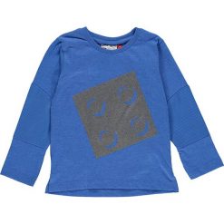 Koszulka "Tyler 602" w kolorze niebieskim. Niebieskie t-shirty chłopięce z długim rękawem LEGO Wear, z aplikacjami. W wyprzedaży za 49,95 zł.