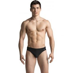 Gwinner Kąpielówki męskie Sport Briefs Chlorine proof Czarne r. L. Czarne spodenki sportowe męskie marki Gwinner, l. Za 40,12 zł.