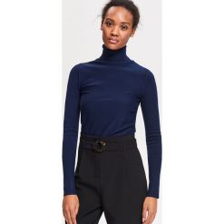 Sweter z golfem - Granatowy. Niebieskie swetry damskie marki Reserved, s, bez wzorów, bez rękawów. Za 69,99 zł.