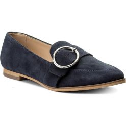 Lordsy JOOP! - Ismene 4140003979 Dark Blue 402. Niebieskie mokasyny damskie JOOP!, na co dzień, z aplikacjami, ze skóry, bez obcasa, bez zapięcia. W wyprzedaży za 389,00 zł.