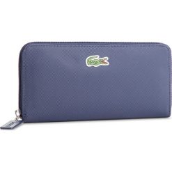 Duży Portfel Damski LACOSTE - L Zip Wallet NF2285PO Eclipse 241. Niebieskie portfele damskie marki Lacoste, ze skóry ekologicznej. Za 399,00 zł.