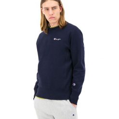 CHAMPION CREWNECK SWEATSHIRT > 213603-BS501. Bluzy męskie Champion, xxl, bez wzorów, z bawełny, klasyczne, z klasycznym kołnierzykiem, z długim rękawem, długie, bez kaptura. W wyprzedaży za 239,99 zł.
