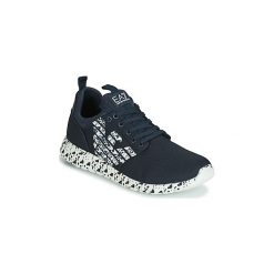 Buty Emporio Armani EA7 SIMPLE RACE SPECIAL MIDSOLE U. Niebieskie trampki i tenisówki damskie Emporio Armani EA7, bez wzorów, bez zapięcia. Za 324,50 zł.