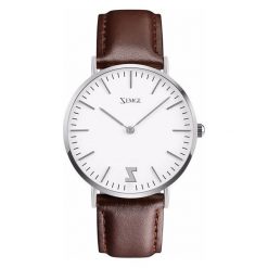 Zegarek Zemge Zegarek damski 36 mm z kolekcji CLASSIC Brązowy/Srebrny ZC0602W uniwersalny. Szare zegarki damskie Zemge, srebrne. Za 332,10 zł.