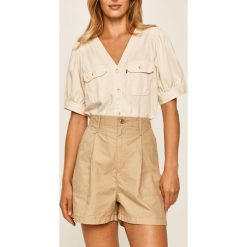 Levi's - Szorty. Brązowe szorty damskie Levi's®, s, bez wzorów, z bawełny, casualowe, z podwyższonym stanem. Za 219,90 zł.