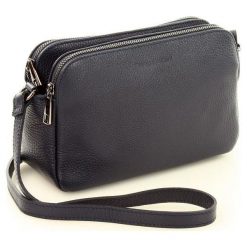 Listonoszki damskie: Torebka puzderko crossbody MARCO MAZZINI - granatowy