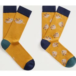 Mango Man - Skarpety SLOTHS (2-pack). Skarpetki męskie Mango Man, bez wzorów, z elastanu. Za 49,90 zł.