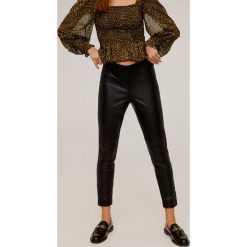 Mango - Legginsy Londonpu. Spodnie damskie Mango, xl, ze skóry. Za 119,90 zł.