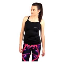 Bluzka SPOKEY Top Feel (rozmiar S). Czarne topy damskie Spokey, s, bez wzorów, z materiału, bez rękawów, na fitness i siłownię. Za 93,99 zł.