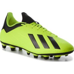 Buty adidas - X 18.4 FG DB2188 Syello/Cblack/Ftwwht. Żółte buty sportowe męskie Adidas, ze skóry ekologicznej, bez zapięcia, do piłki nożnej. W wyprzedaży za 159,00 zł.