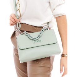 Nobo elegancka kompaktowa torebka listonoszka mała eko. Szare listonoszki damskie Nobo, na co dzień, w paski, ze skóry ekologicznej, eleganckie, na ramię, małe, bez dodatków. Za 179,00 zł.