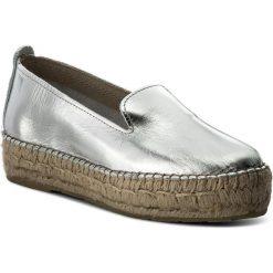 Espadryle EVA MINGE - Vinaroz 3S 18MJ1372404ES 710. Szare espadryle damskie marki Eva Minge, ze skóry, na płaskiej podeszwie. W wyprzedaży za 189,00 zł.