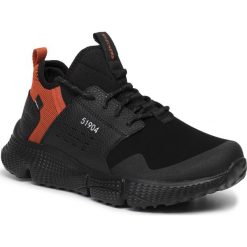 Trekkingi SKECHERS - Highmont 51904/BKOR Black/Orange. Czarne trapery męskie Skechers, ze skóry, bez zapięcia, trekkingowe. Za 299,00 zł.