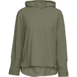 Bluza z guzikami bonprix oliwkowy. Zielone bluzy damskie bonprix, bez wzorów, bez rękawów, bez kaptura. Za 89,99 zł.