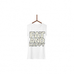 Koszulka Fat and Happy Damska. Czarne koszulki damskie Failfake, s, bez wzorów, bez kołnierzyka. Za 130,00 zł.