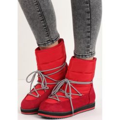 Czerwone Śniegowce Eskimo. Czerwone buty zimowe damskie Born2be. Za 64,99 zł.
